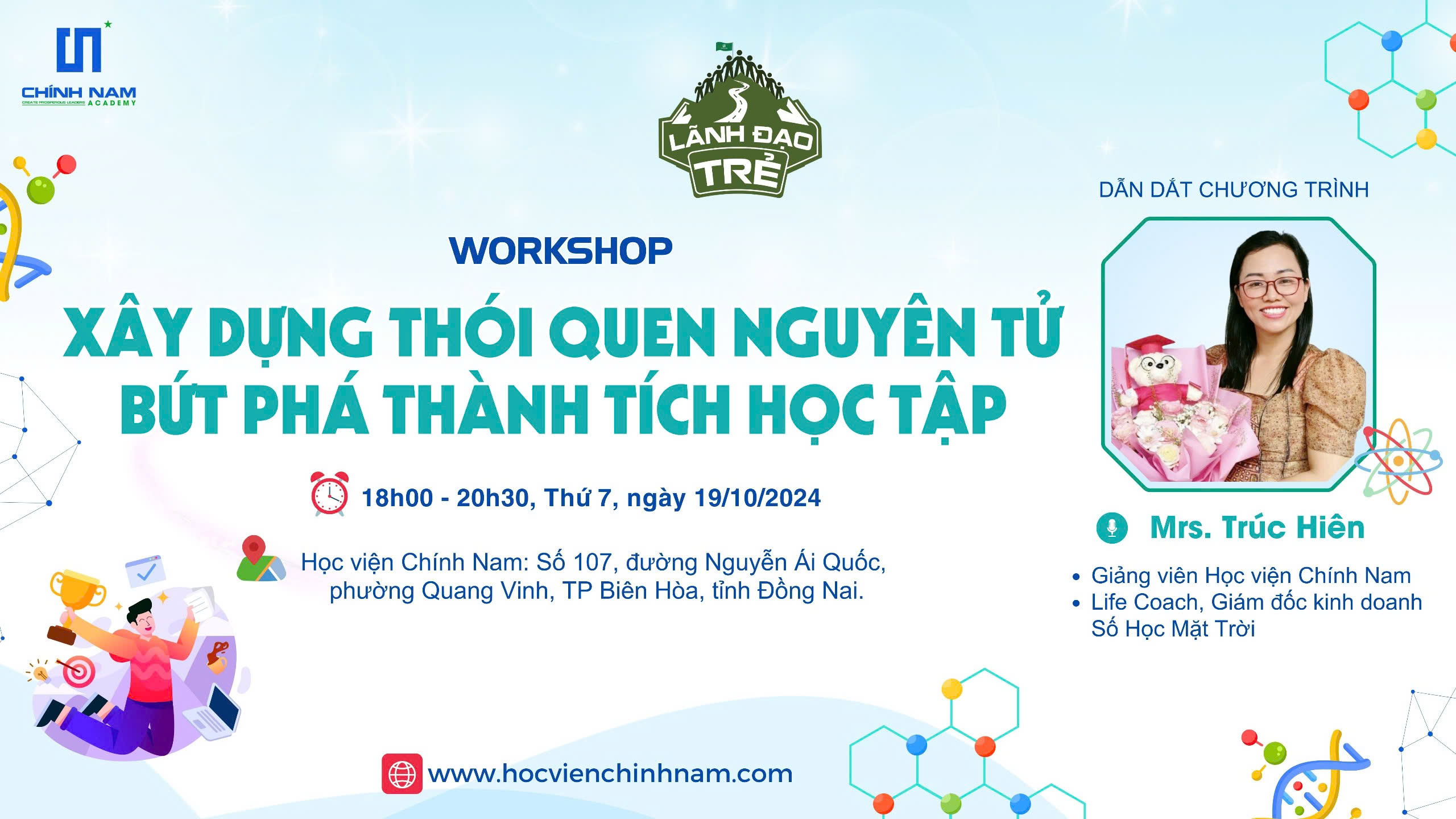 WORKSHOP | XÂY DỰNG THÓI QUEN NGUYÊN TỬ – BỨT PHÁ THÀNH TÍCH HỌC TẬP